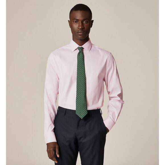 J.Crew Slim Bowery Performance Stretch Dress Shirt Spread Collar Pink S NWT - Picture 1 of 13